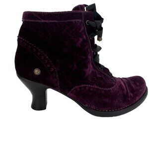 Women's Neosens Purple Velvet, Gothic, Fairy Core ,witch,‎ Ankle Booties size 9